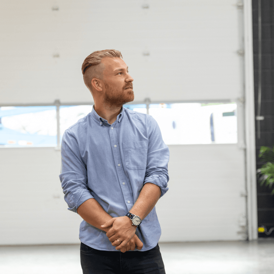 Man standing with arms crossed